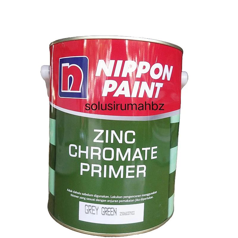 (CAIRAN JNE ONLY) PRIMER ZINC CHROMATE NIPPON 5KG GREY GREEN primer GALON paint cat