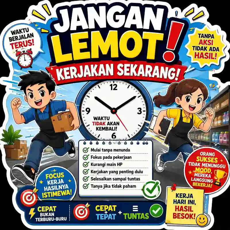 Poster Edukasi & Motivasi Laminating A4 – Pendidikan, Kesehatan, Karakter, Disiplin, Belajar & Kerja bahan tebal kuat